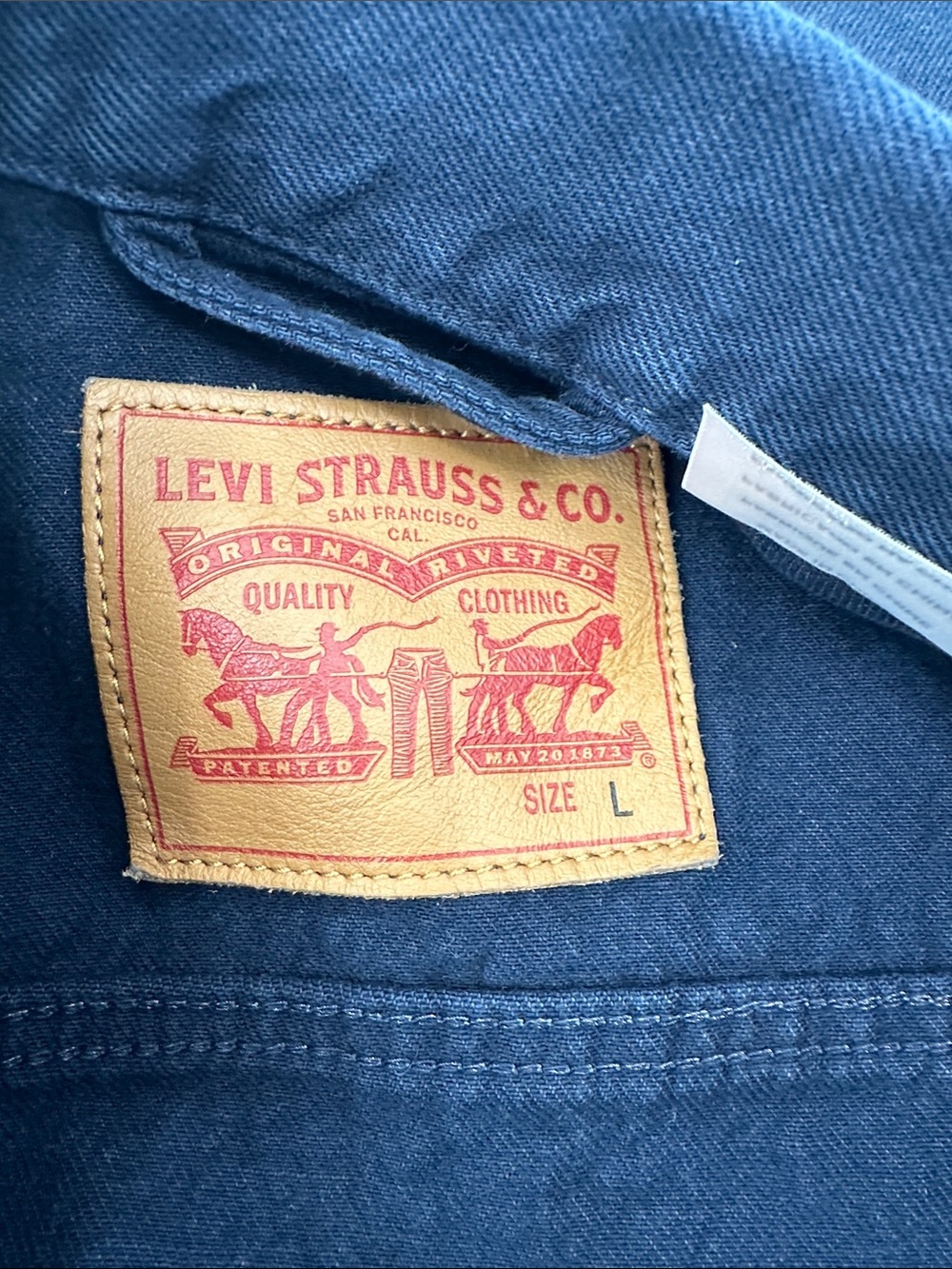 Levi's Men's Dark Blue Denim Trucker Jacket - Picture 3 of 3